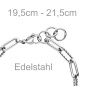 Preview: Armband Edelstahl 21,5 cm