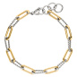 Preview: Armband Edelstahl goldfarben beschichtet 21,5 cm