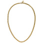 Preview: Collier Halskette Edelstahl goldfarben beschichtet 47 cm