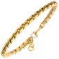 Preview: Armband Edelstahl goldfarben beschichtet 21 cm