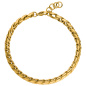 Preview: Armband Edelstahl goldfarben beschichtet 21 cm