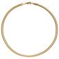 Preview: Collier Halskette Edelstahl goldfarben beschichtet 45 cm