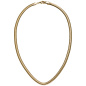 Preview: Collier Halskette Edelstahl goldfarben beschichtet 45 cm