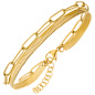 Preview: Armband aus Edelstahl goldfarben beschichtet 20 cm