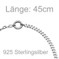 Preview: Collier Halskette 925 Sterling Silber 45 cm