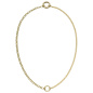 Preview: Collier Halskette 925 Sterling Silber vergoldet 43 cm
