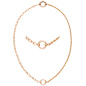 Preview: Collier 925 Sterling Silber rotgold vergoldet 42 cm