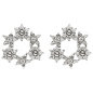 Preview: Ohrstecker Blume 925 Sterling Silber 42 Zirkonia Ohrringe