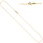 Preview: Ankerkette 750 Gold Gelbgold diamantiert 1,1 mm 45 cm Kette Halskette Karabiner