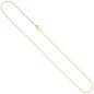 Preview: Rund-Venezianerkette 750 Gold Gelbgold 1,2 mm 45 cm Goldkette Karabiner