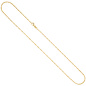 Preview: Singapurkette 750 Gold Gelbgold 1,4 mm 45 cm Kette Halskette Goldkette Karabiner