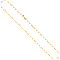 Preview: Zopfkette 750 Gold Gelbgold 1,3 mm 45 cm Kette Halskette Goldkette Karabiner