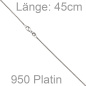 Preview: Venezianerkette 950 Platin 1,2 mm 45 cm Kette Halskette Karabiner
