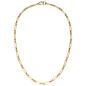 Preview: Collier Halskette Edelstahl goldfarben 45 cm
