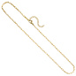 Preview: Collier Halskette Edelstahl goldfarben 44,5 cm