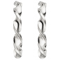 Preview: Halbcreolen 925 Sterling Silber Ohrringe Creolen