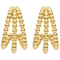 Preview: Halbcreolen 375 Gold Gelbgold Ohrringe Creolen