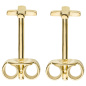 Preview: Ohrstecker Kreuz 375 Gold Gelbgold Ohrringe
