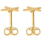 Preview: Ohrstecker Stern 375 Gold Gelbgold glitzernd Ohrringe