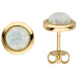Preview: Ohrstecker 375 Gold Gelbgold 2 Opale Ohrringe