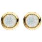 Preview: Ohrstecker 375 Gold Gelbgold 2 Opale Ohrringe