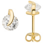 Preview: Ohrstecker 375 Gold Gelbgold 2 Zirkonia Ohrringe