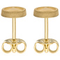 Preview: Ohrstecker Dreieck 375 Gold Gelbgold mattiert Ohrringe