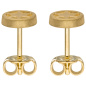 Preview: Ohrstecker Stern 375 Gold Gelbgold mattiert Ohrringe