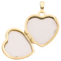 Preview: Medaillon Herz 375 Gold Gelbgold Herzanhänger