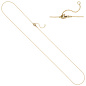 Preview: Ankerkette 750 Gold Gelbgold 0,6 mm 45 cm Kette Halskette Karabiner
