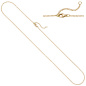 Preview: Weit-Ankerkette 750 Gold Gelbgold 1,5 mm 45 cm Kette Halskette Goldkette