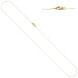 Preview: Ankerkette 750 Gold Gelbgold diamantiert 0,4 mm 45 cm Kette Halskette Karabiner