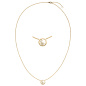 Preview: Collier Halskette 750 Gold Gelbgold 6 Diamanten Brillanten 45 cm Kette