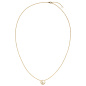 Preview: Collier Halskette 750 Gold Gelbgold 6 Diamanten Brillanten 45 cm Kette