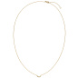 Preview: Collier Halskette 750 Gold Gelbgold 6 Diamanten Brillanten 45 cm