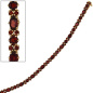 Preview: Armband 375 Gold Gelbgold 72 Granate rot 18,5 cm Granatarmband
