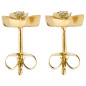 Preview: Ohrstecker Tropfen 585 Gold Gelbgold 4 Diamanten Brillanten