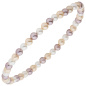 Preview: Armband Muschelkern Perlen multicolor 4 mm 17 cm Perlenarmband