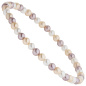 Preview: Armband Muschelkern Perlen multicolor 4 mm 17 cm Perlenarmband