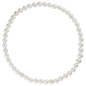 Preview: Armband Muschelkern Perlen weiß 4 mm 17 cm Perlenarmband
