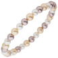Preview: Armband Muschelkern Perlen multicolor 6 mm 17 cm Perlenarmband