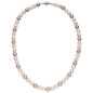 Preview: Halskette Kette Muschelkern Perlen multicolor 8 mm 45 cm