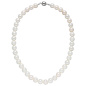Preview: Halskette Kette Muschelkern Perlen weiß 10 mm 45 cm