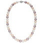 Preview: Halskette Kette Muschelkern Perlen multicolor 10 mm 45 cm