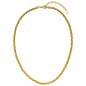 Preview: Collier Halskette 925 Sterling Silber vergoldet 47 cm Kette
