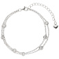 Preview: Armband 925 Sterling Silber 7 Zirkonia 19,5 cm