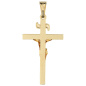 Preview: Anhänger Kreuz 333 Gold Gelbgold Goldkreuz mit Korpus INRI