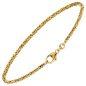 Preview: Königsarmband 333 Gold Gelbgold 18,5 cm