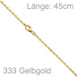 Preview: Ankerkette 333 Gold Gelbgold massiv diamantiert 2,0 mm 45 cm Kette Halskette