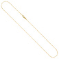 Preview: Weit-Ankerkette 585 Gold Gelbgold massiv diamantiert 45 cm Kette Halskette
